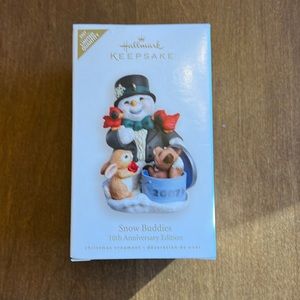 Hallmark Keepsake Snow Buddies 10th Anniversary Edition Ornament